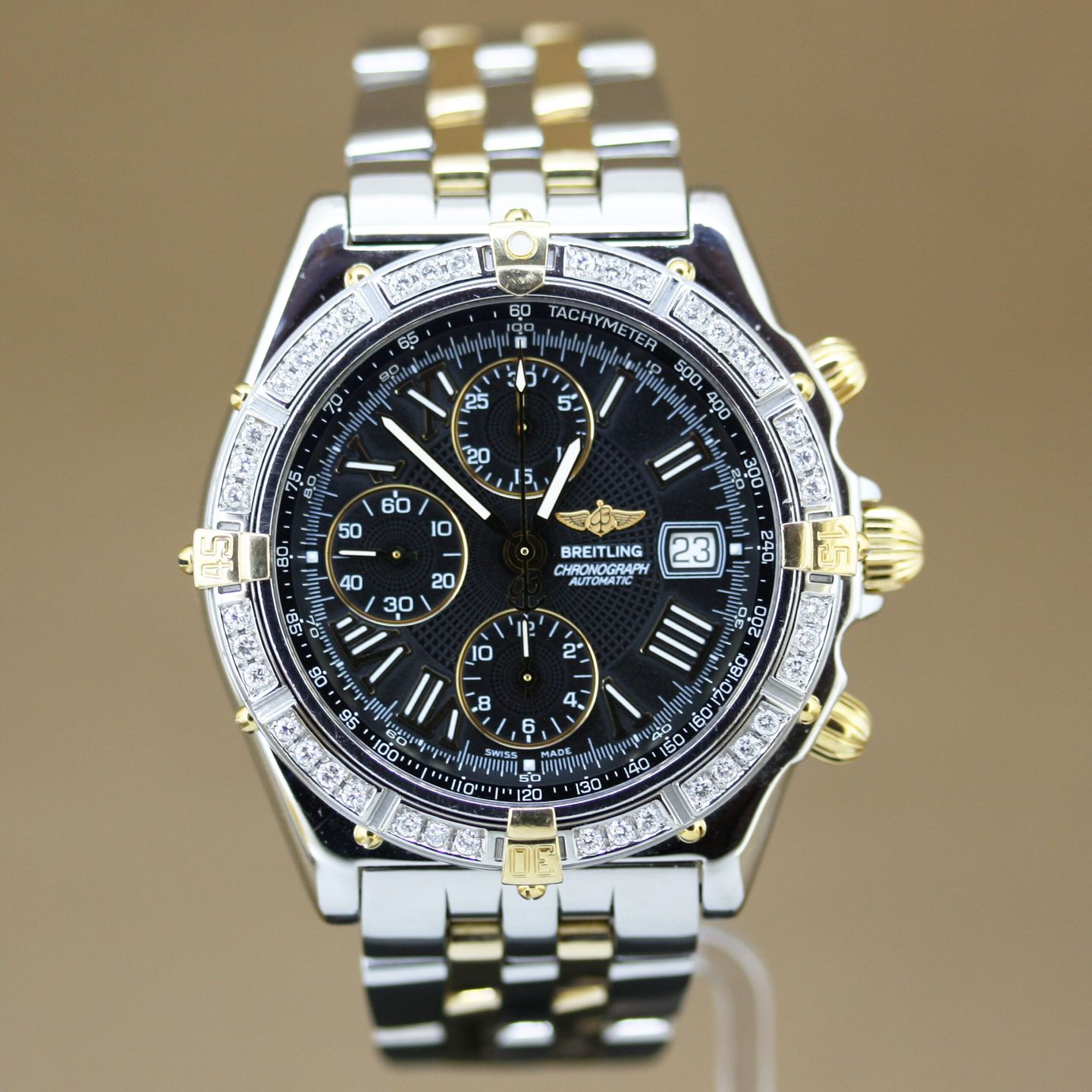 Breitling Crosswind Racing B13055 (1998) - Black dial 43 mm Steel case (1/8)