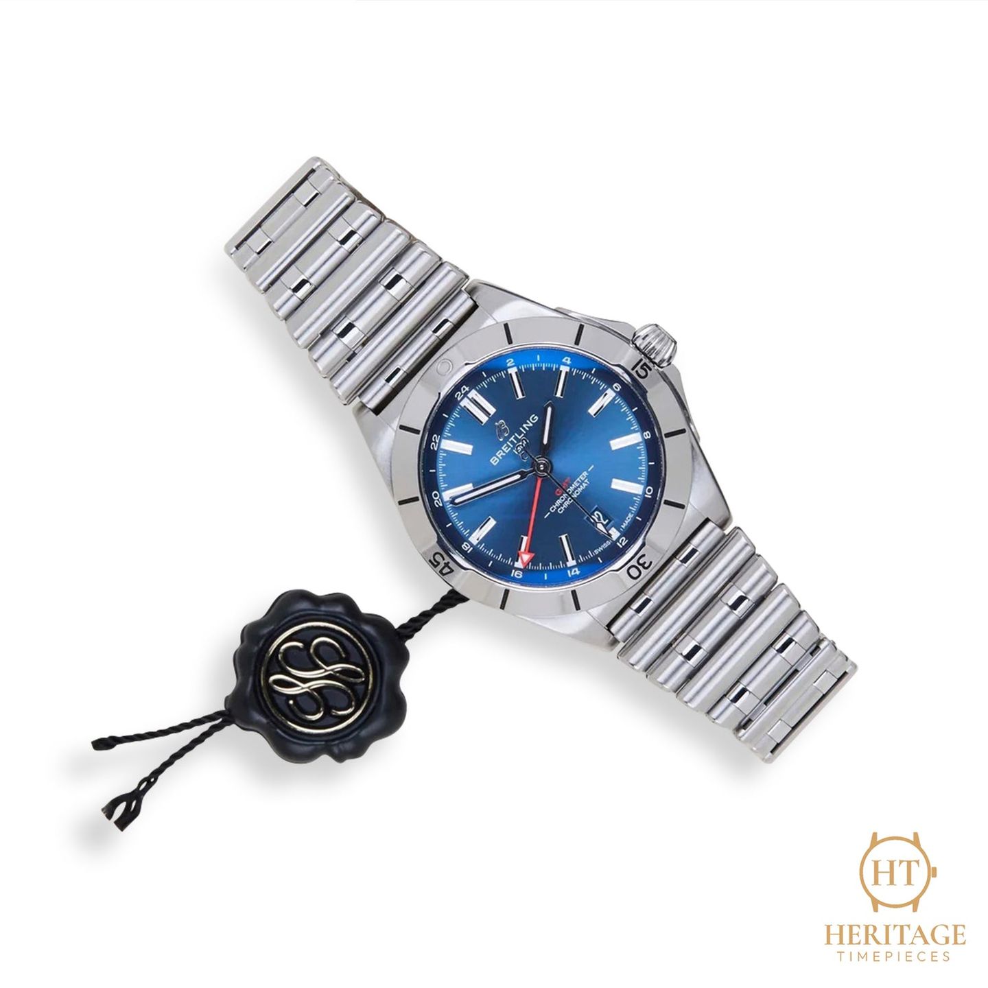 Breitling Chronomat GMT Unknown (Unknown (random serial)) - Blue dial 40 mm Steel case (5/8)