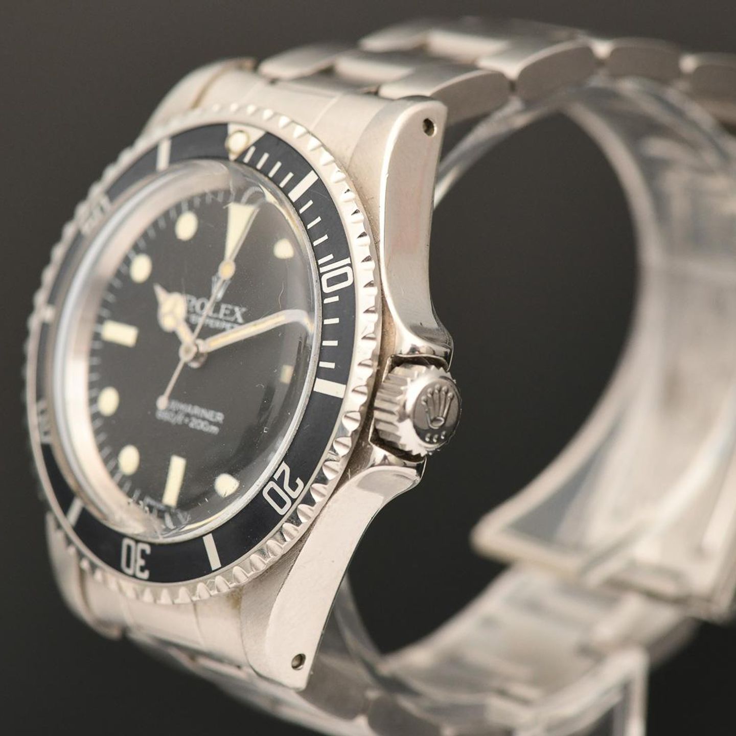 Rolex Submariner No Date 5513 (1982) - Zwart wijzerplaat 40mm Staal (3/8)