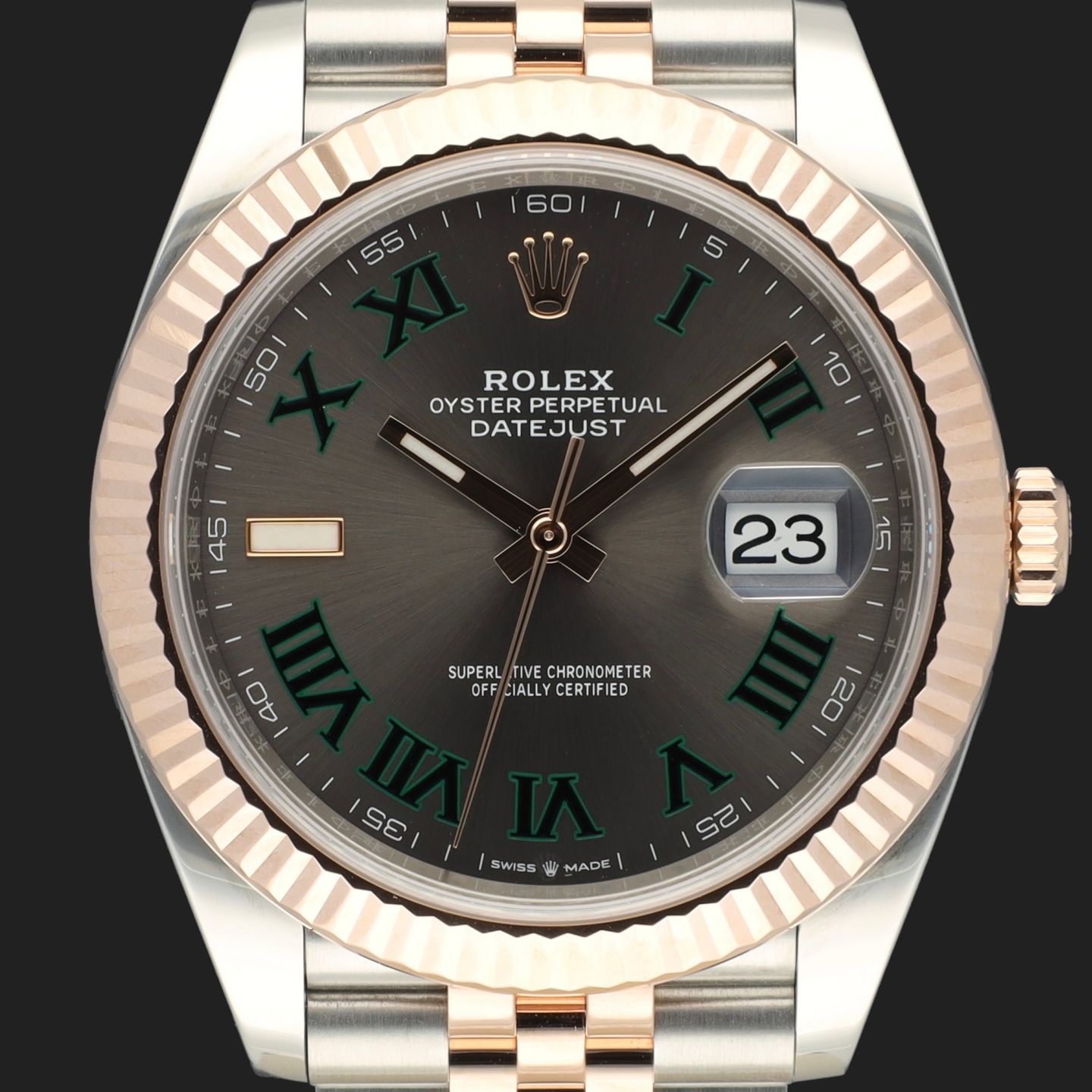 Rolex Datejust 41 126331 (2021) - Grey dial 41 mm Gold/Steel case (2/8)