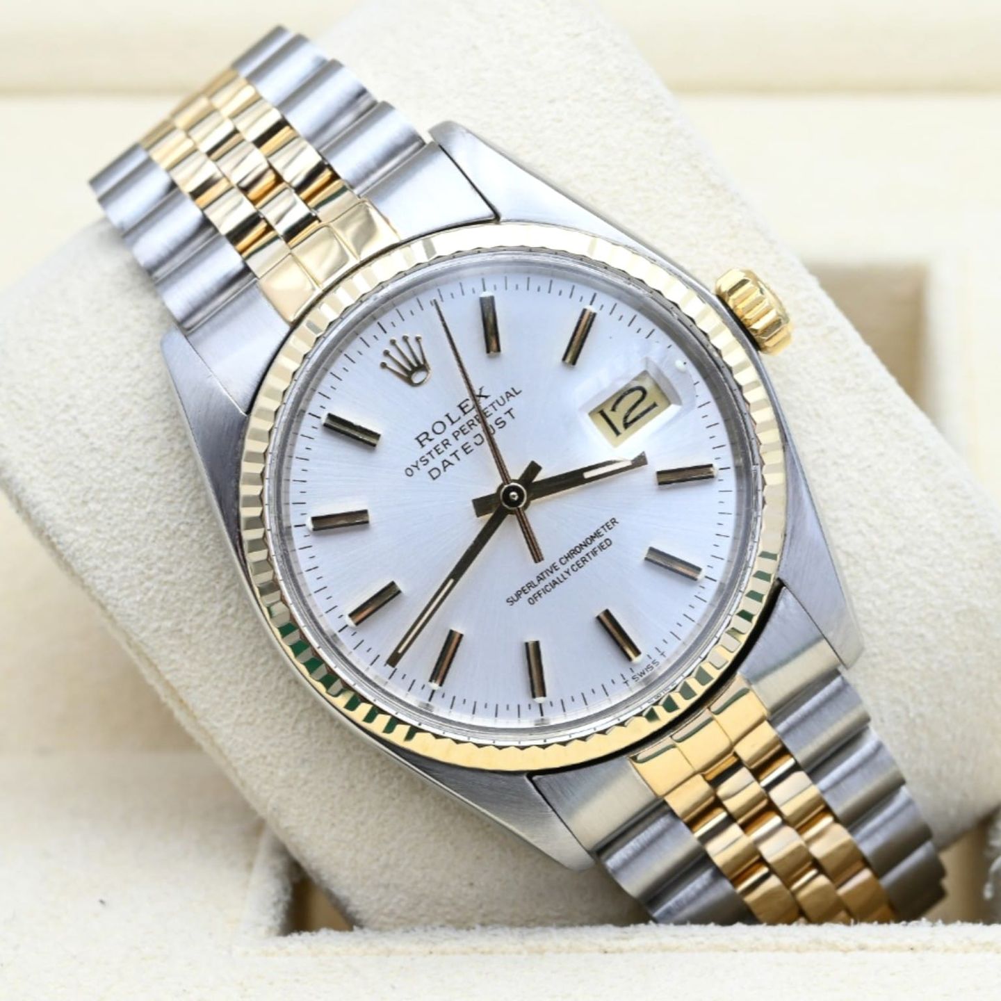 Rolex Datejust 36 16013 (1988) - Silver dial 36 mm Gold/Steel case (1/6)