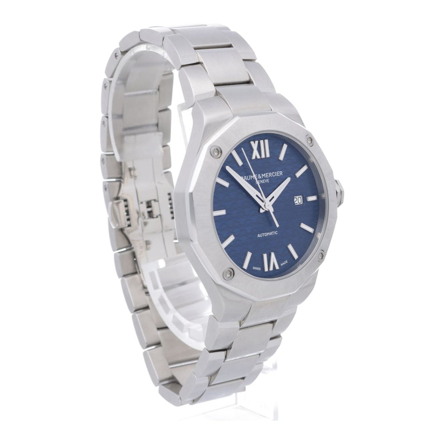 Baume & Mercier Riviera M0A10620 (2023) - Blauw wijzerplaat 42mm Staal (7/7)