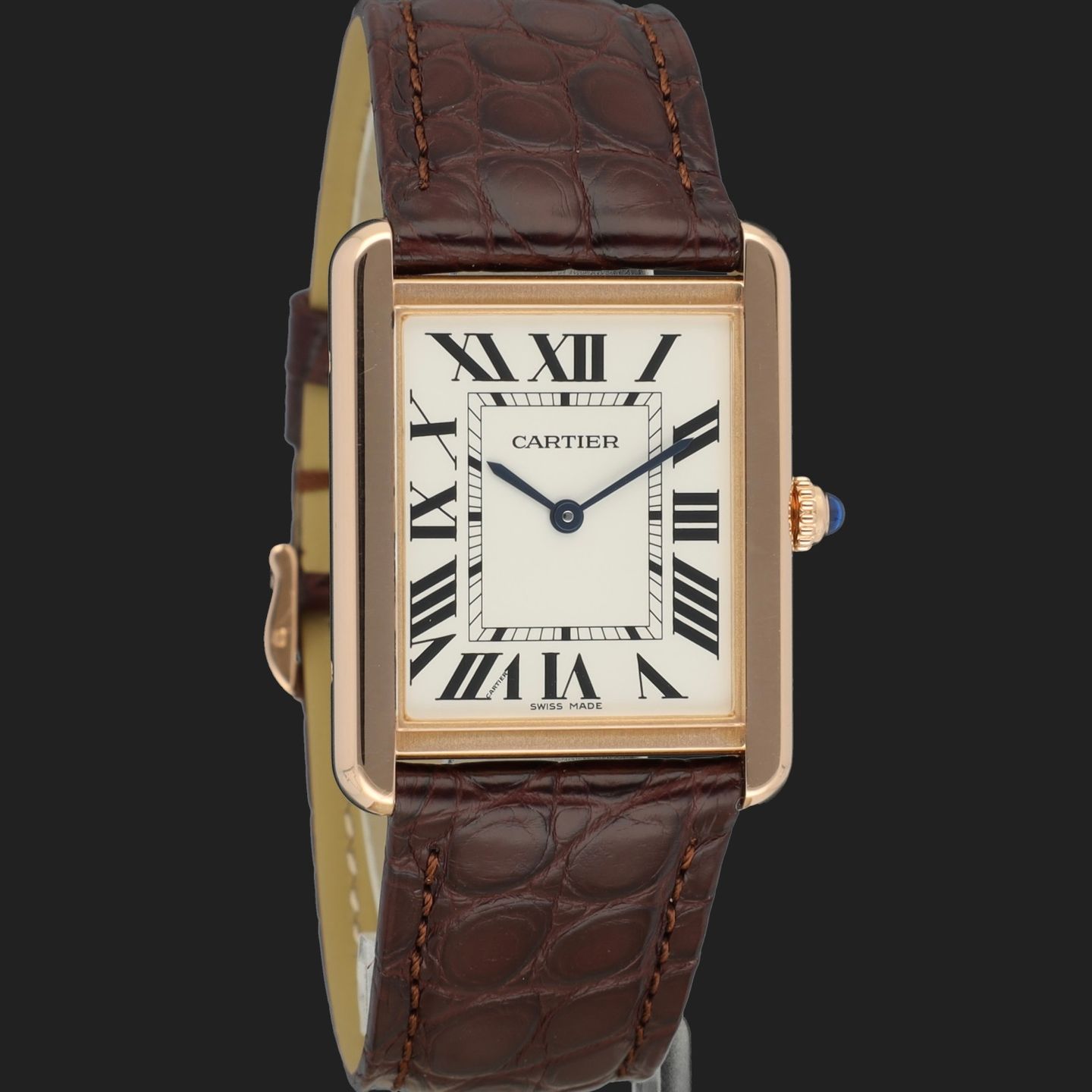 Cartier Tank Solo W5200025 (2018) - Silver dial 35 mm Rose Gold case (4/8)