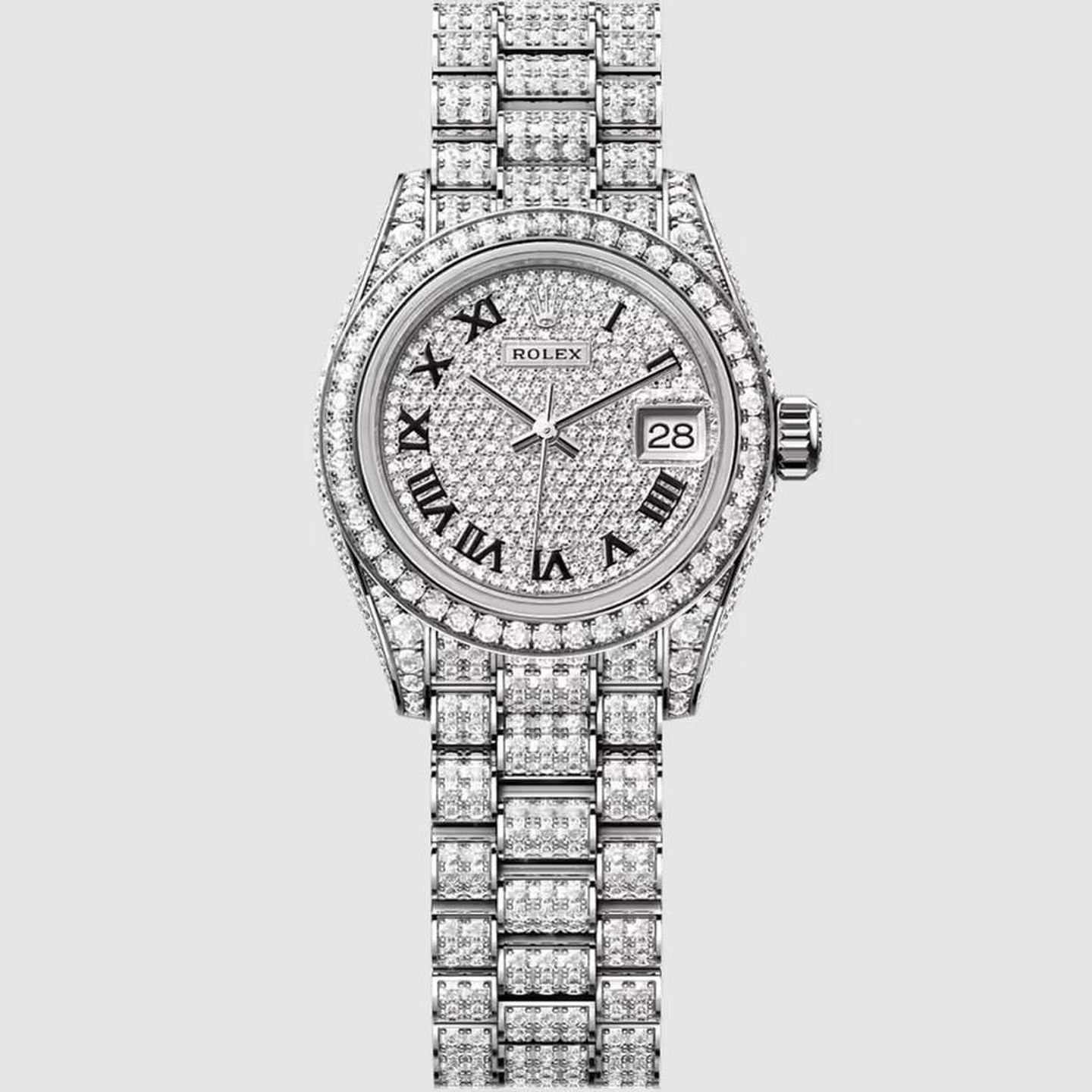 Rolex Lady-Datejust 279459RBR (2025) - Silver dial 28 mm White Gold case (1/1)