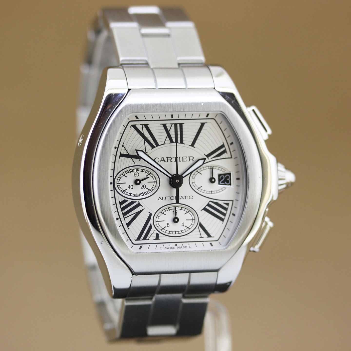 Cartier Roadster 3405 (2014) - 44 mm Steel case (3/8)