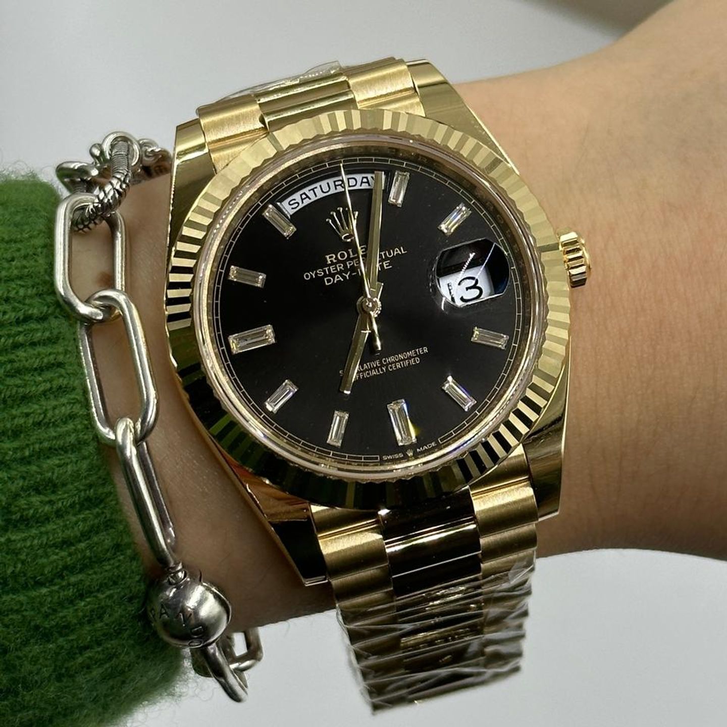Rolex Day-Date 228238 (2025) - Zwart wijzerplaat 40mm Geelgoud (1/10)
