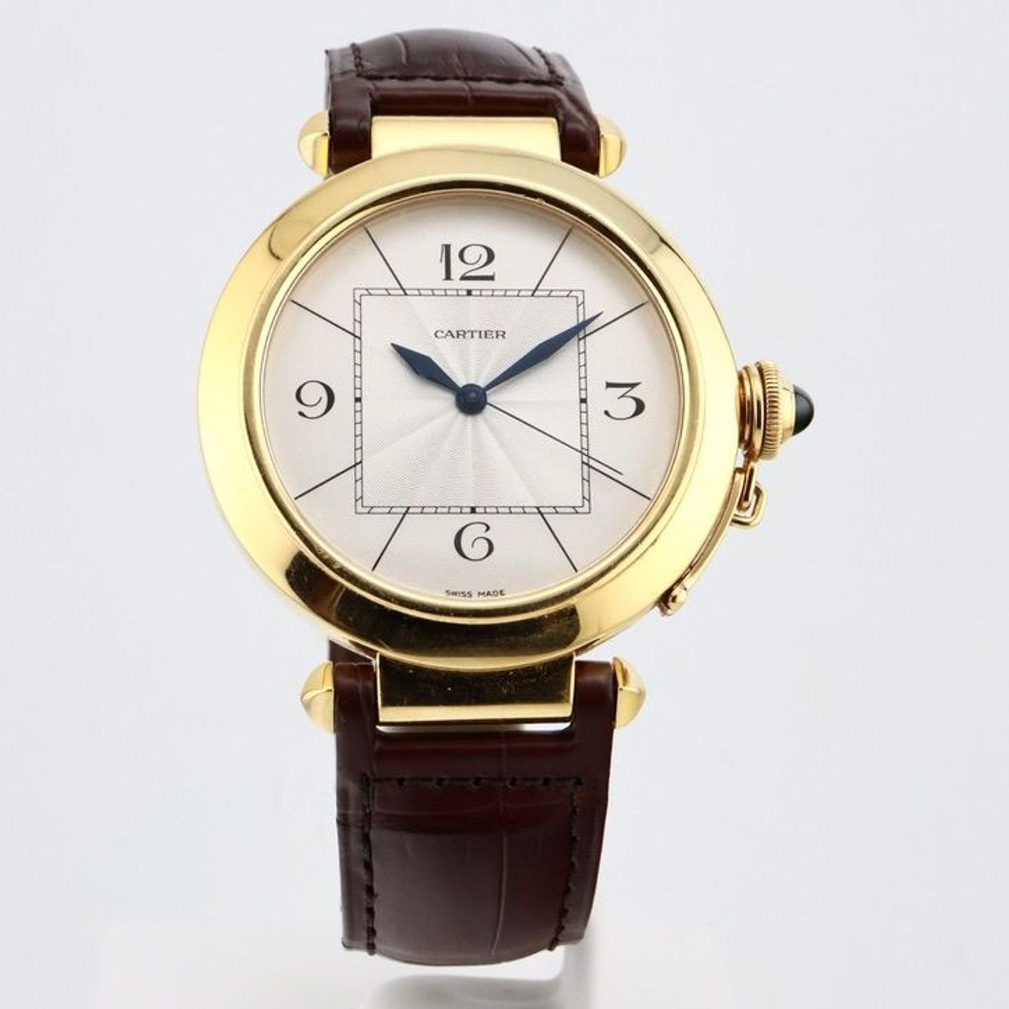 Cartier Pasha 2726 (Unknown (random serial)) - Silver dial 42 mm Yellow Gold case (1/8)