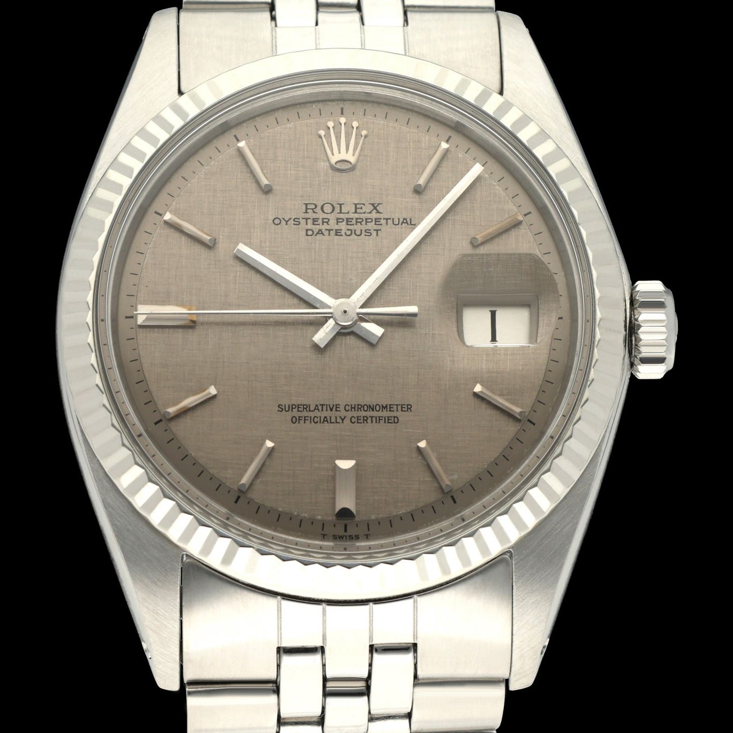 Rolex Datejust 1601 (1972) - Grey dial 36 mm Steel case (1/8)