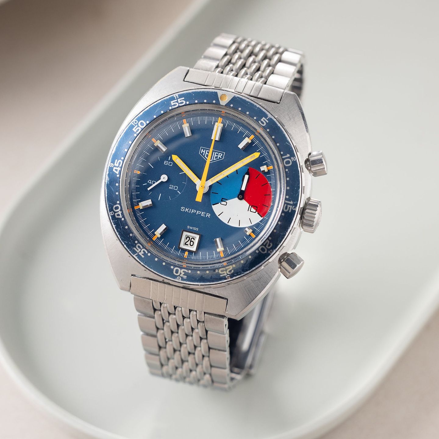 Heuer Unknown 73463 (1970) - 42mm Staal (1/8)