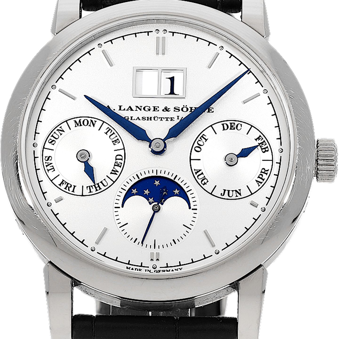 A. Lange & Söhne Saxonia 330.026 (Unknown (random serial)) - Silver dial 39 mm White Gold case (2/3)