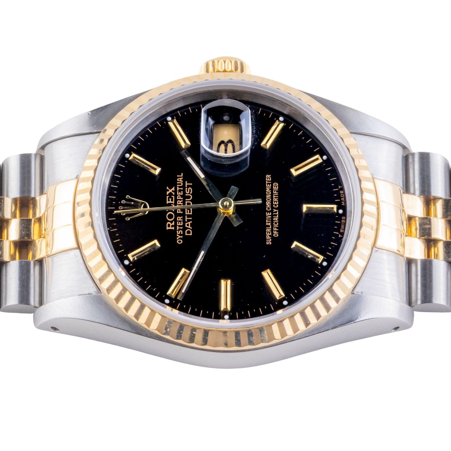 Rolex Datejust 36 16233 (1991) - 36 mm Gold/Steel case (5/8)