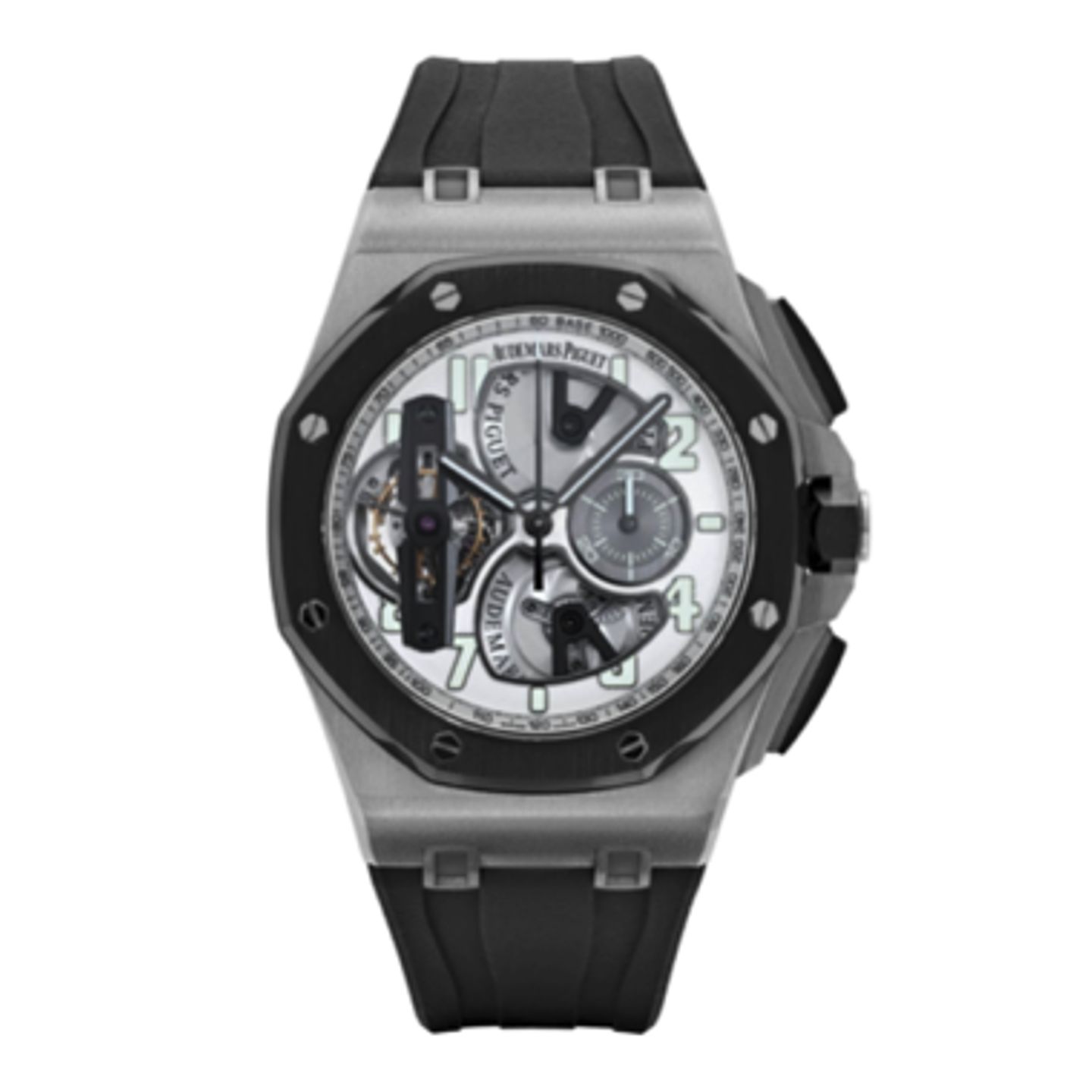 Audemars Piguet Royal Oak Offshore Tourbillon Chronograph 26387IO.OO.D002CA.01 (Unknown (random serial)) - Transparent dial 44 mm Titanium case (1/1)