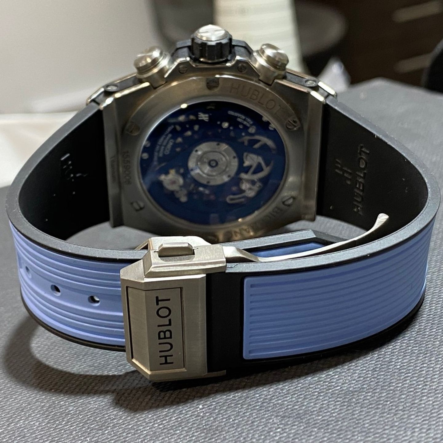Hublot Big Bang Unico 441.NX.5171.RX (2022) - Blue dial 42 mm Titanium case (4/5)
