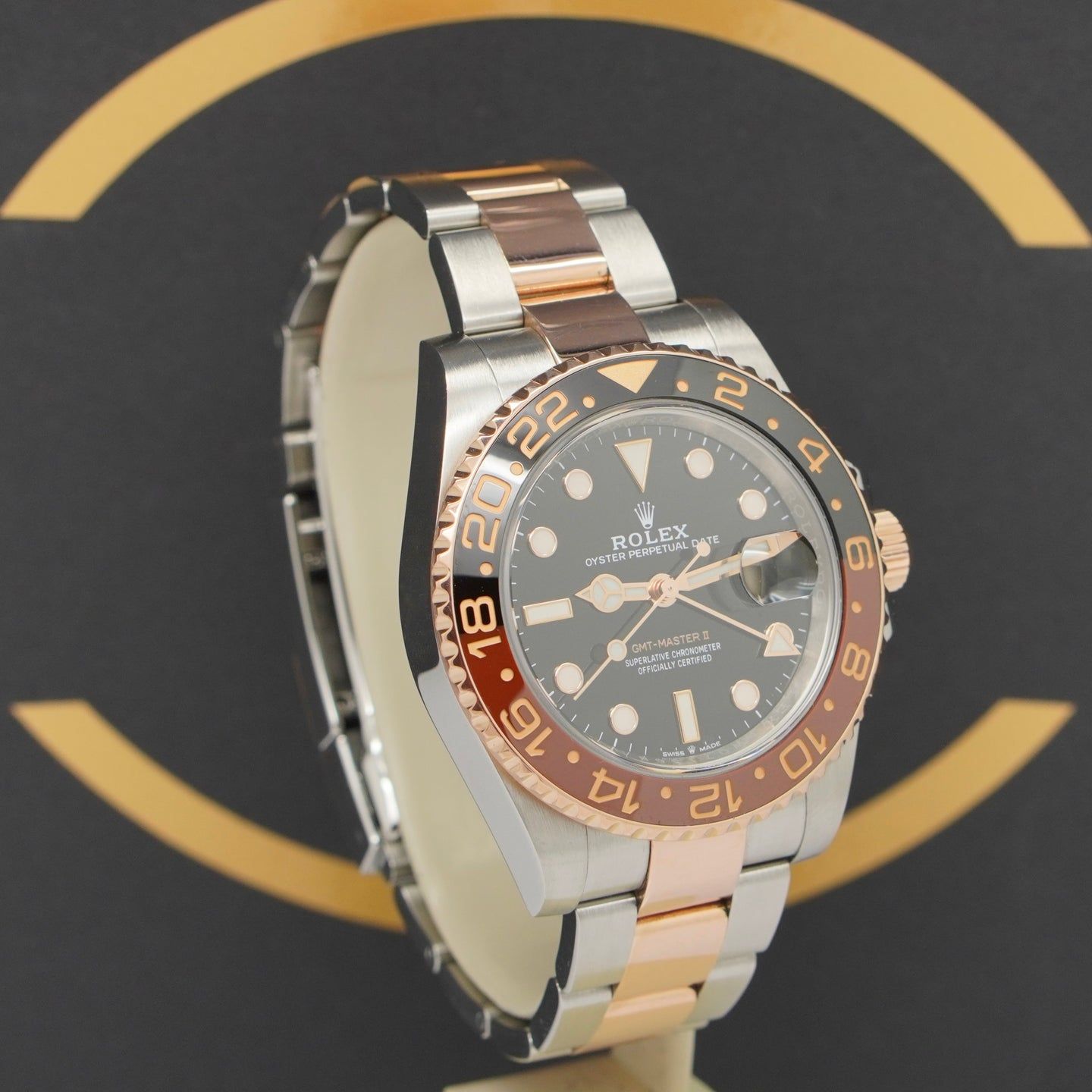 Rolex GMT-Master II 126711CHNR (2021) - Zwart wijzerplaat 40mm Goud/Staal (2/7)