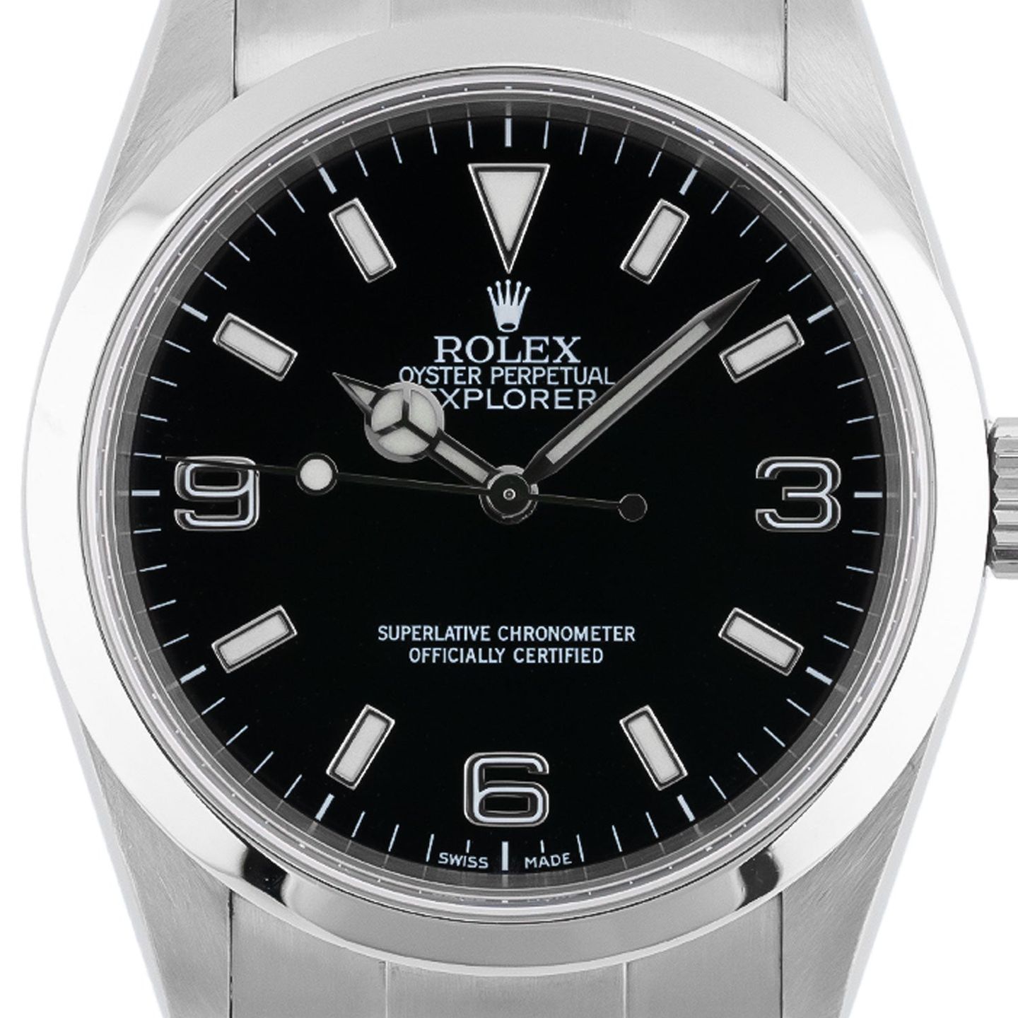 Rolex Explorer 114270 (Onbekend (willekeurig serienummer)) - Zwart wijzerplaat 36mm Staal (2/5)