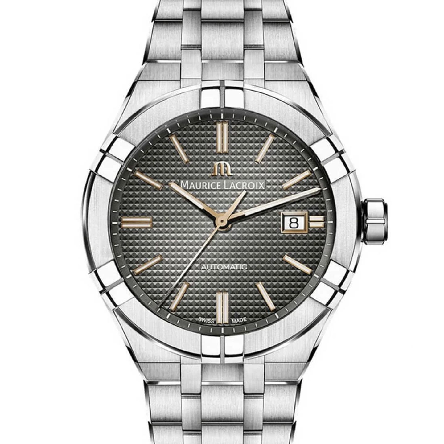 Maurice Lacroix Aikon AI6008-SS002-331-2 (2023) - Grey dial 42 mm Steel case (1/3)
