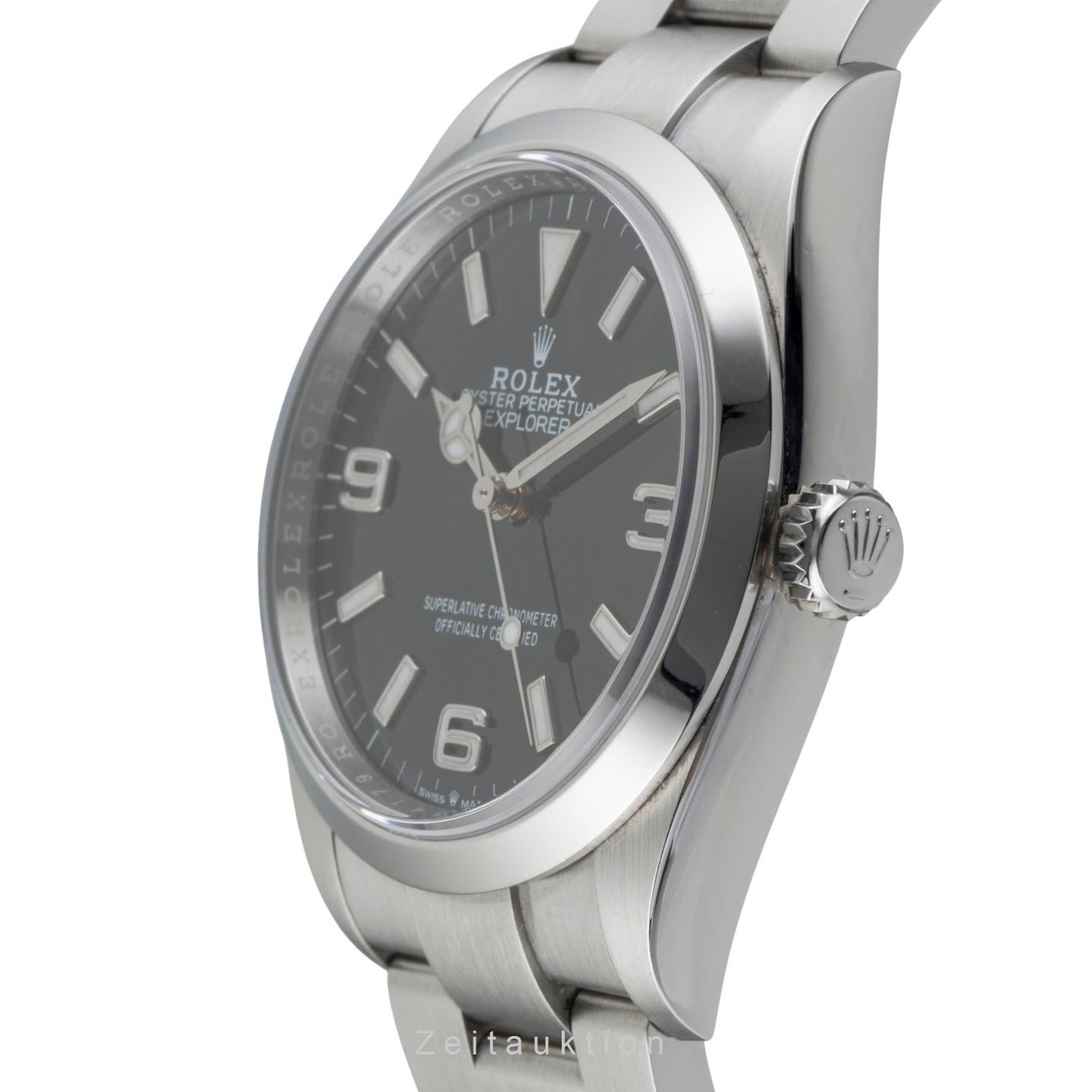 Rolex Explorer 124270 (Unknown (random serial)) - Black dial 36 mm Steel case (5/8)