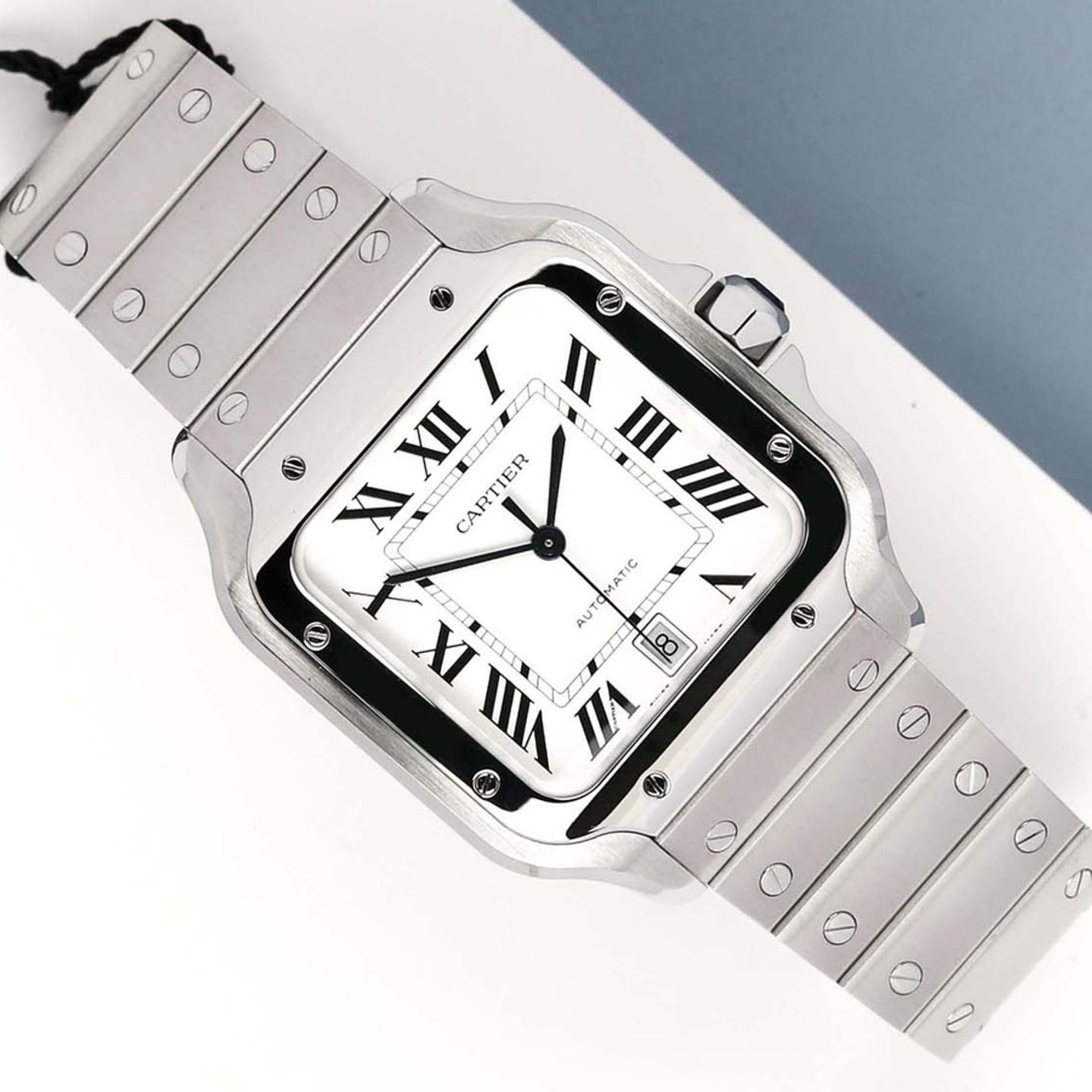 Cartier Santos WSSA0018 (2022) - Silver dial 40 mm Steel case (1/7)
