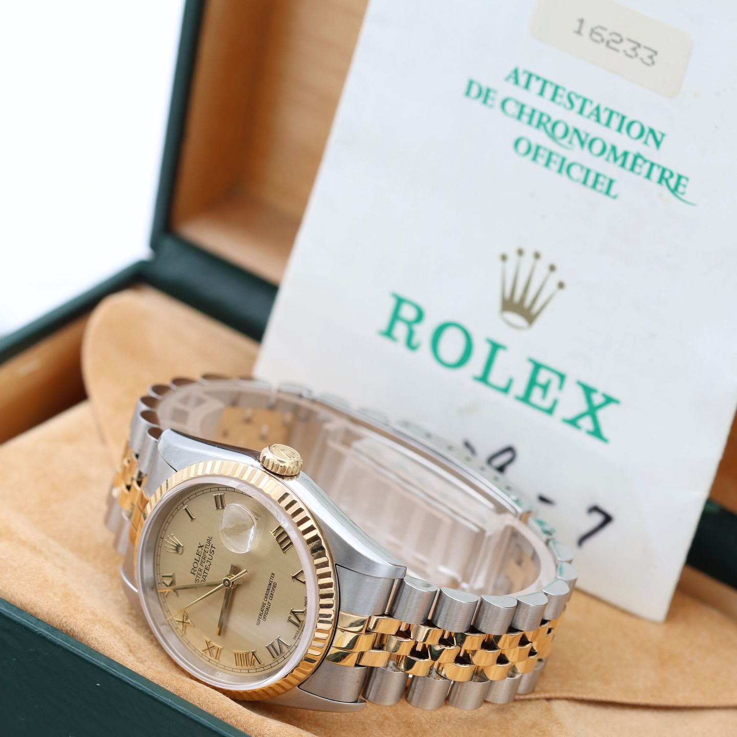Rolex Datejust 36 16233 (Onbekend (willekeurig serienummer)) - 36mm Goud/Staal (1/8)