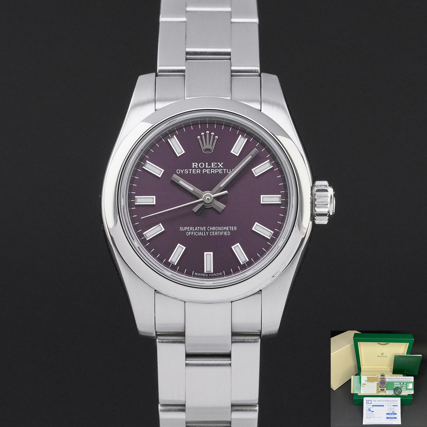 Rolex Oyster Perpetual 26 176200 (2016) - 26 mm Steel case (1/8)