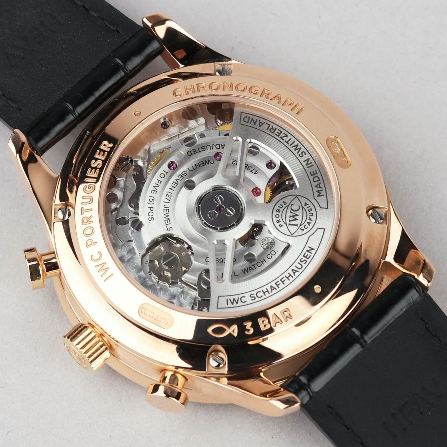 IWC Portuguese Chronograph IW371610 (2021) - Grey dial 41 mm Red Gold case (7/8)