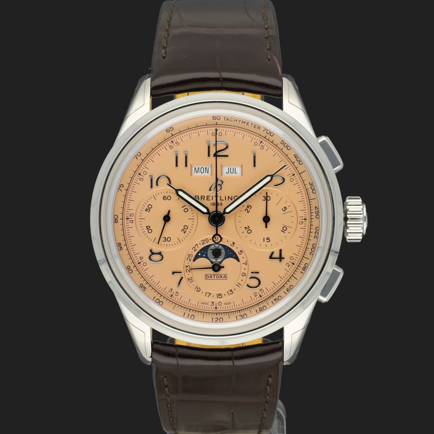 Breitling Premier B25 AB2510201K1P1 (2024) - Red dial 42 mm Steel case (3/8)