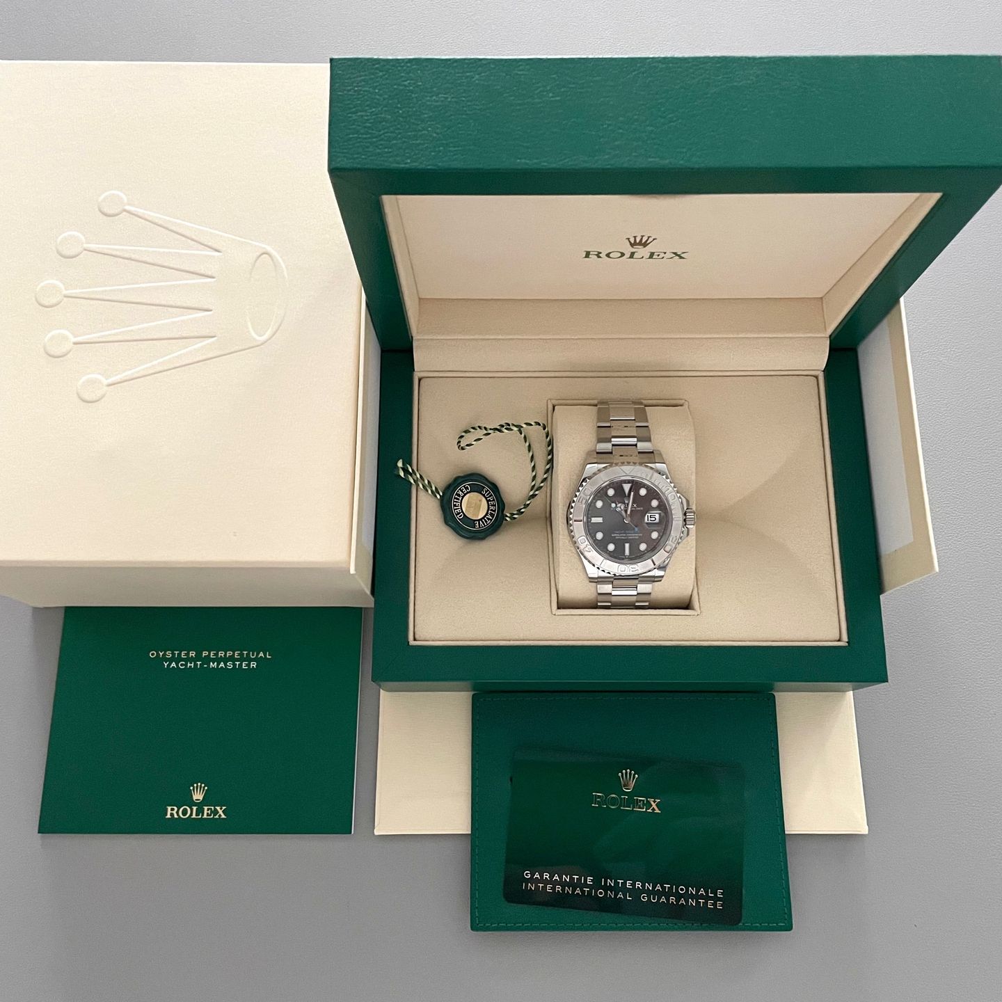 Rolex Yacht-Master 40 126622 (2022) - Grijs wijzerplaat 40mm Staal (2/7)