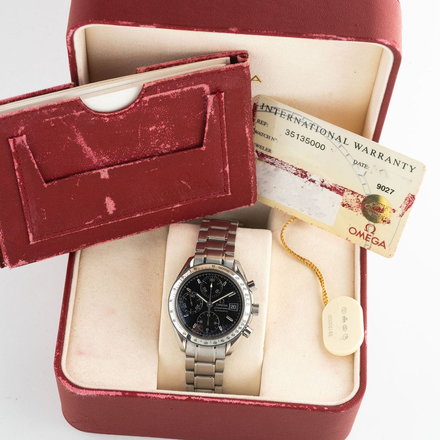 Omega Speedmaster Date 3513.50.00 (2001) - Zwart wijzerplaat 39mm Staal (5/5)