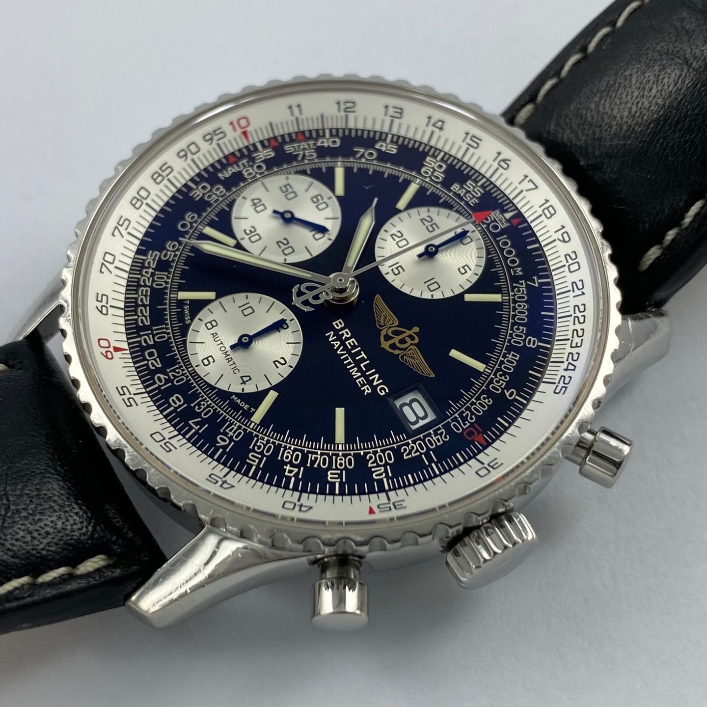 Breitling Old Navitimer A13020 (Onbekend (willekeurig serienummer)) - Zwart wijzerplaat 41mm Staal (4/6)
