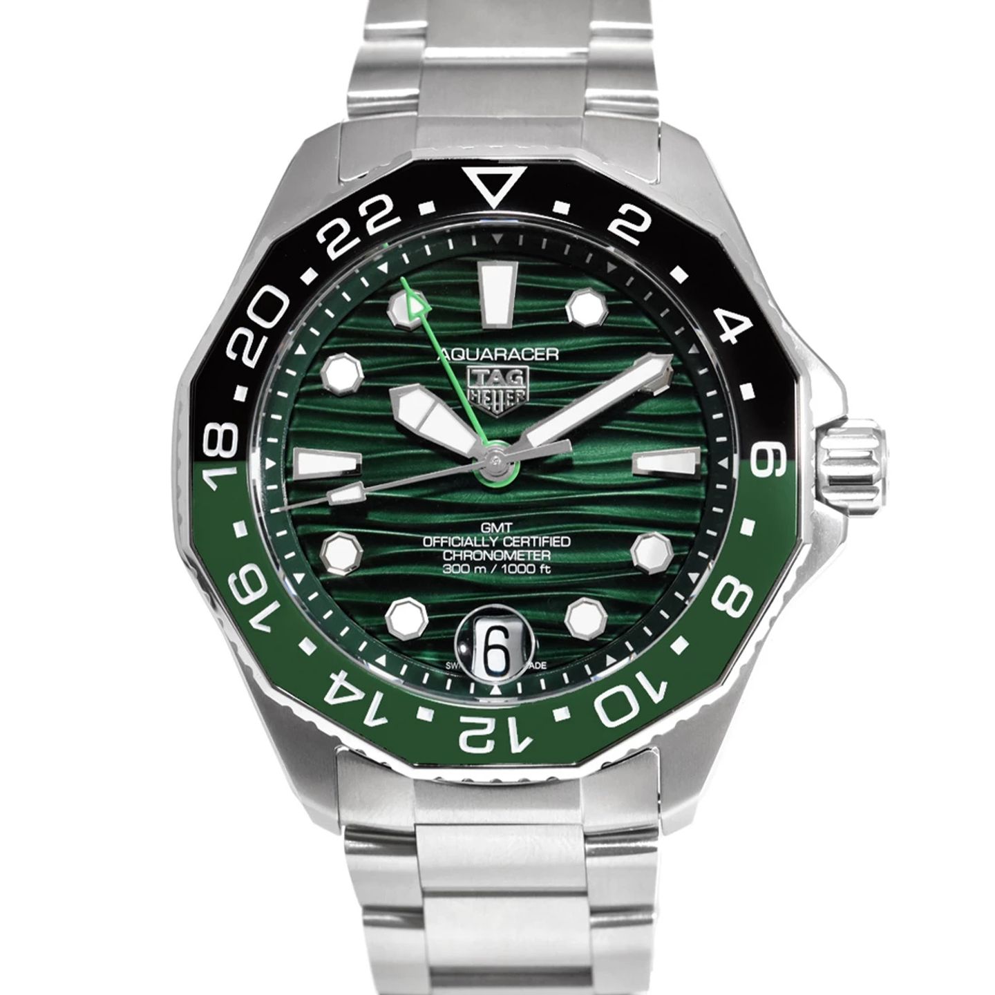 TAG Heuer Aquaracer 300M WBP5115.BA0013 (2025) - Green dial 42 mm Steel case (1/3)