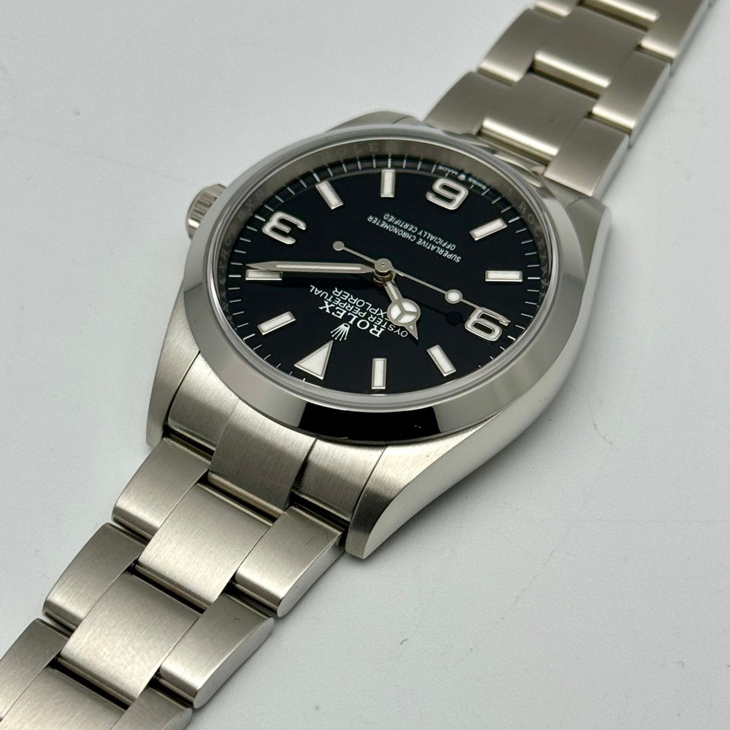 Rolex Explorer 124270 (2021) - Zwart wijzerplaat 36mm Staal (7/10)