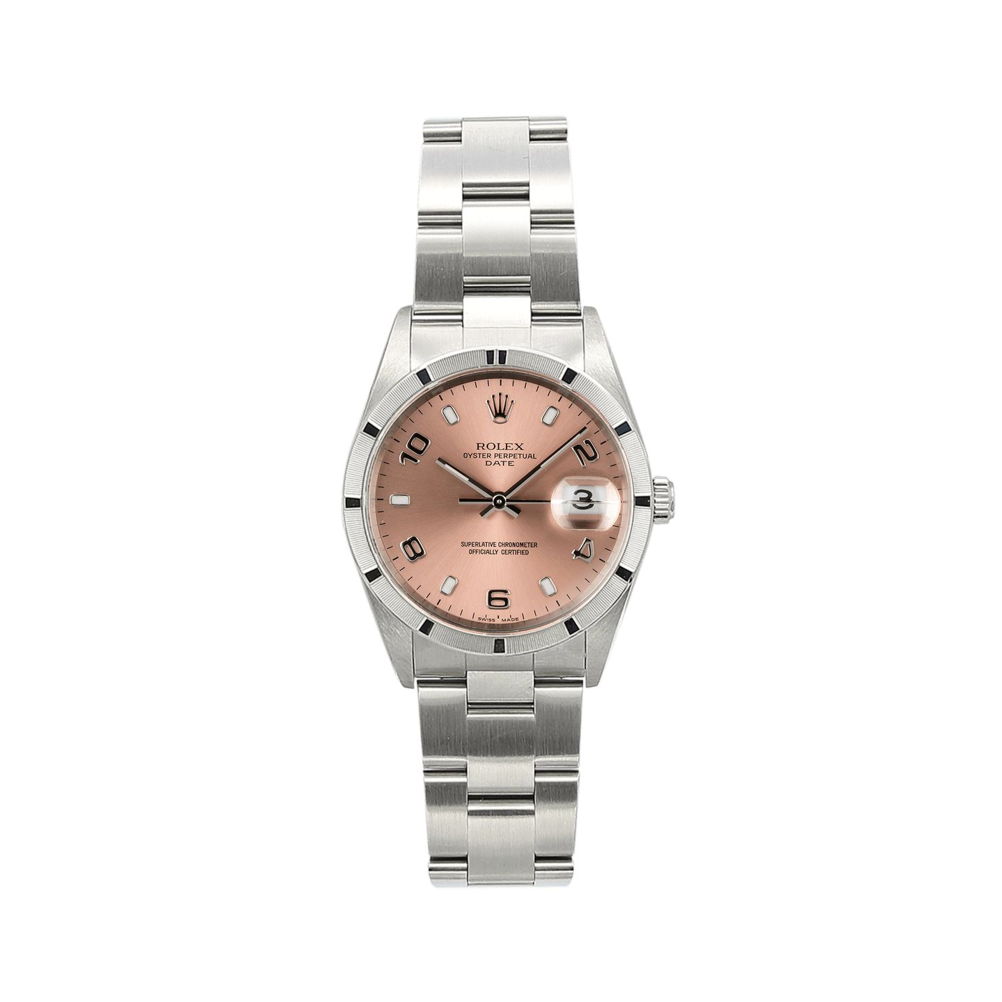 Rolex Oyster Perpetual Date 15210 (Unknown (random serial)) - 34 mm Steel case (1/8)