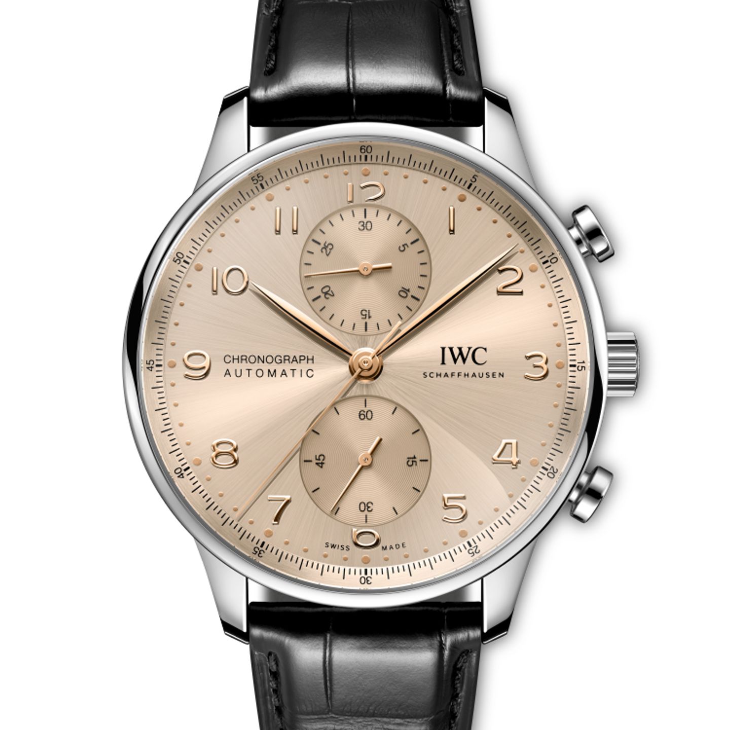 IWC Portuguese Chronograph IW371624 (2024) - Grijs wijzerplaat 41mm Staal (1/1)