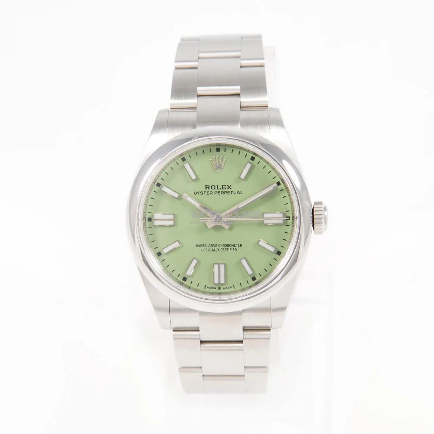 Rolex Oyster Perpetual 41 134300 (2025) - Groen wijzerplaat 41mm Staal (3/8)