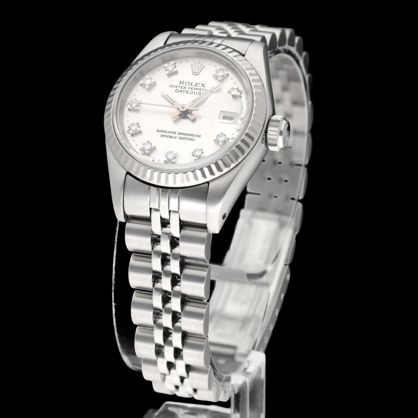 Rolex Lady-Datejust 69174 (1989) - Silver dial 26 mm Steel case (2/8)