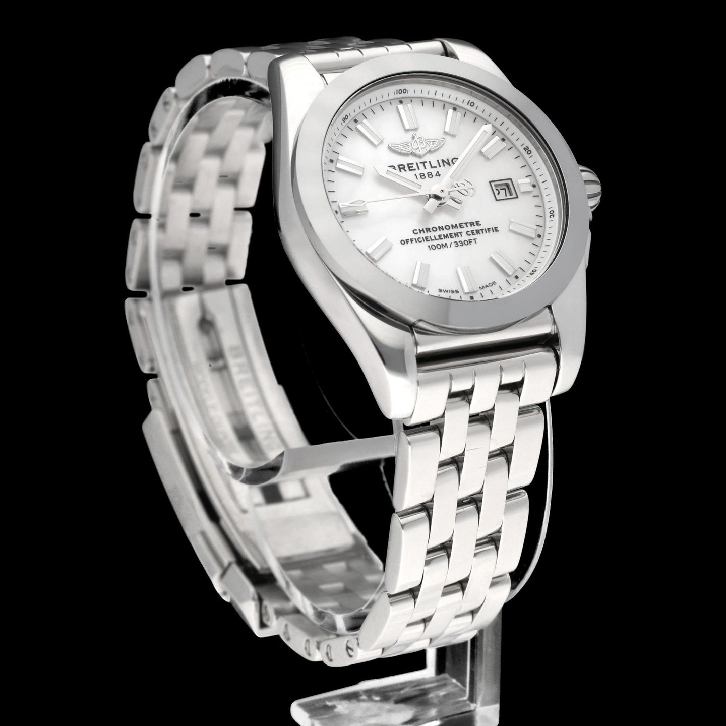 Breitling Galactic W72348 (2022) - White dial 29 mm Steel case (6/8)