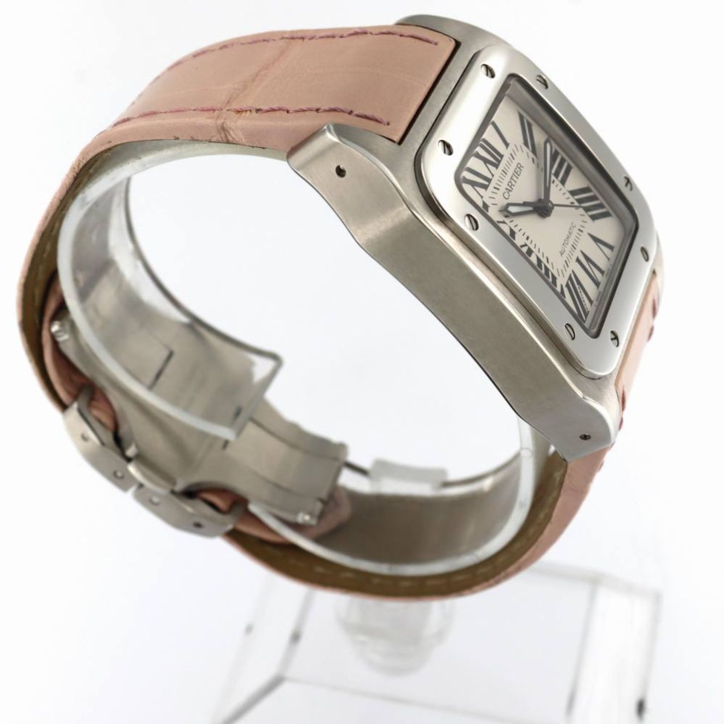 Cartier Santos 100 W20126X8 (2017) - Silver dial 36 mm Steel case (4/8)