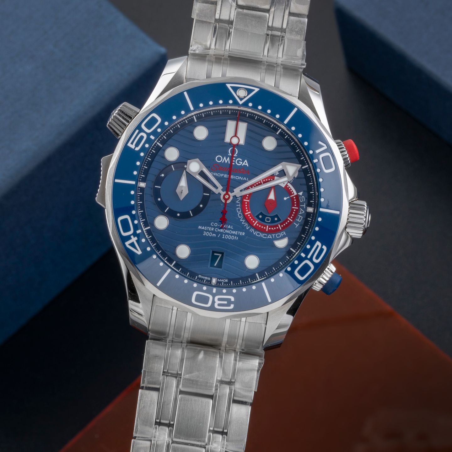 Omega Seamaster Diver 300 M 210.30.44.51.03.002 (Unknown (random serial)) - Blue dial 44 mm Steel case (3/8)