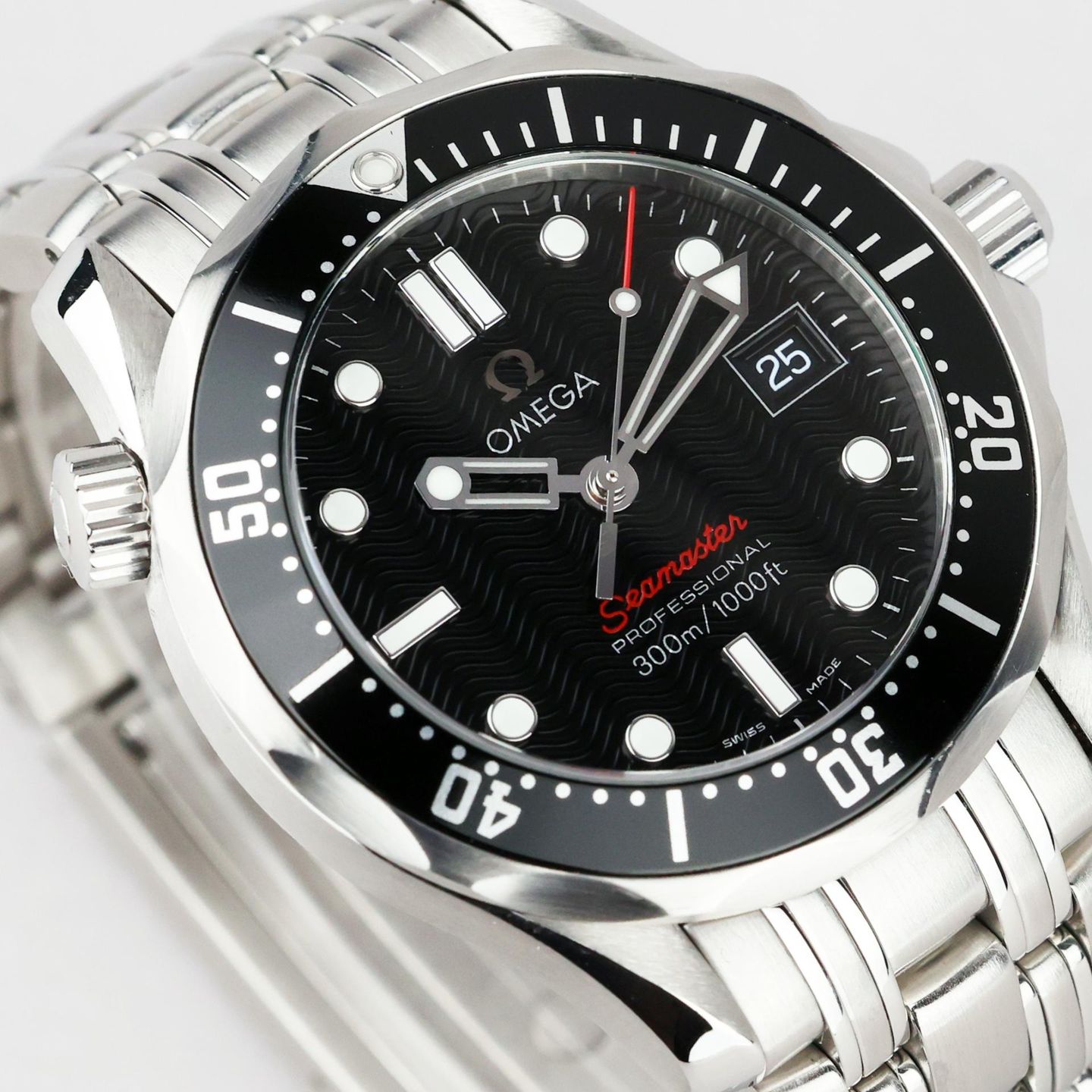 Omega Seamaster Diver 300 M 212.30.36.61.01.001 (Onbekend (willekeurig serienummer)) - Zwart wijzerplaat 36mm Staal (3/7)