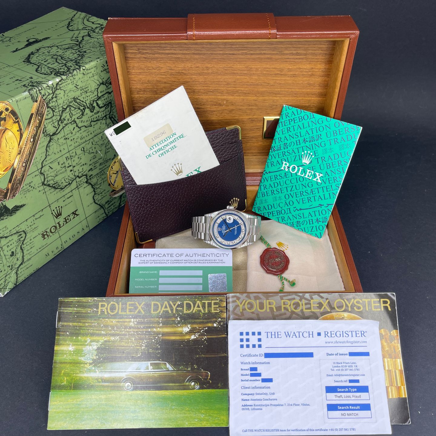 Rolex Day-Date 36 18296 (1995) - Silver dial 36 mm Platinum case (4/8)