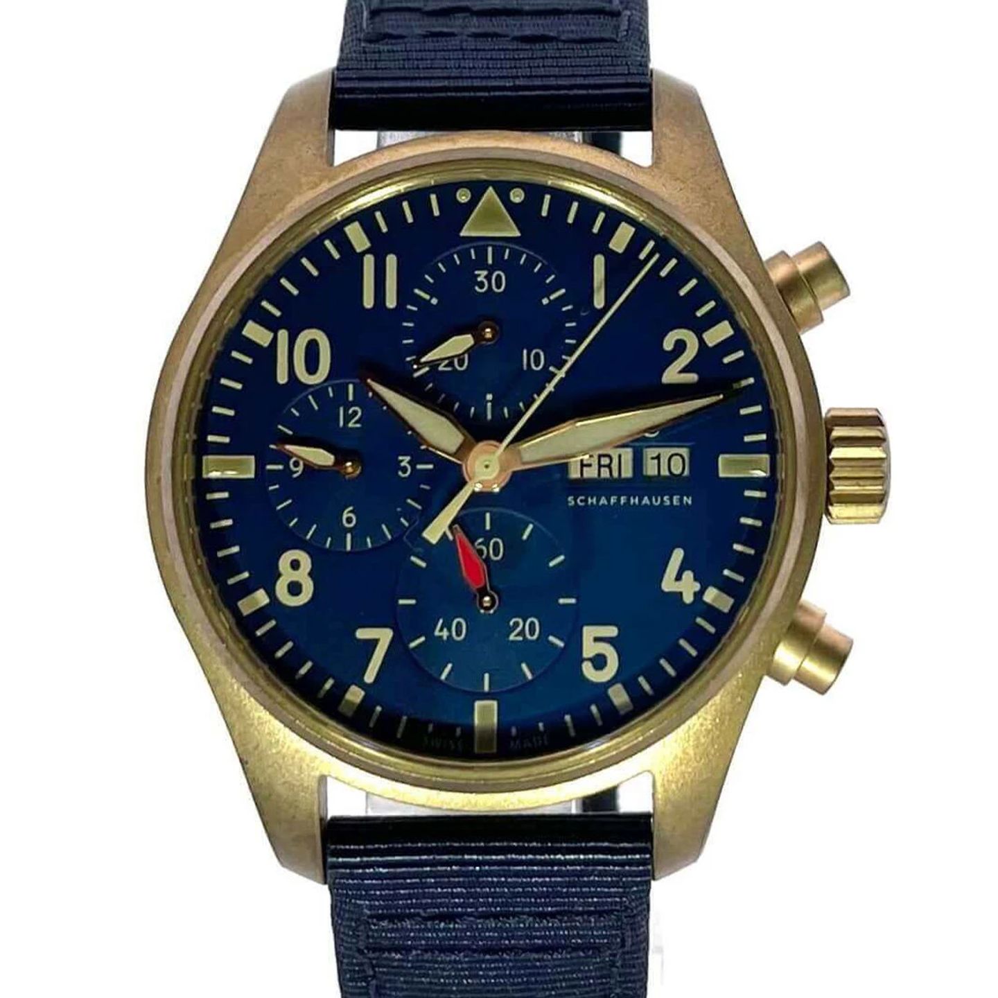 IWC Pilot Chronograph IW388109 (2024) - Blue dial 41 mm Bronze case (1/3)