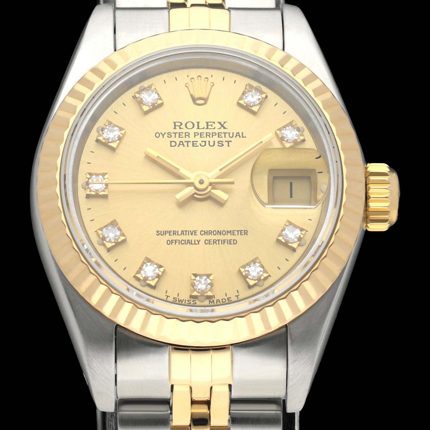Rolex Lady-Datejust 69173G (1991) - 26 mm Gold/Steel case (1/8)