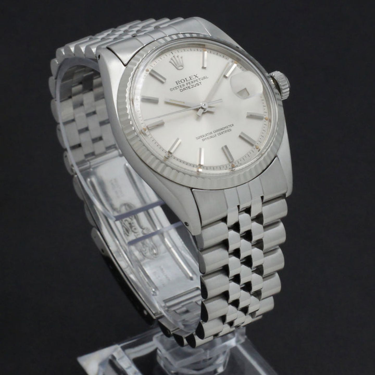 Rolex Datejust 1601 (1977) - Zilver wijzerplaat 36mm Staal (6/7)