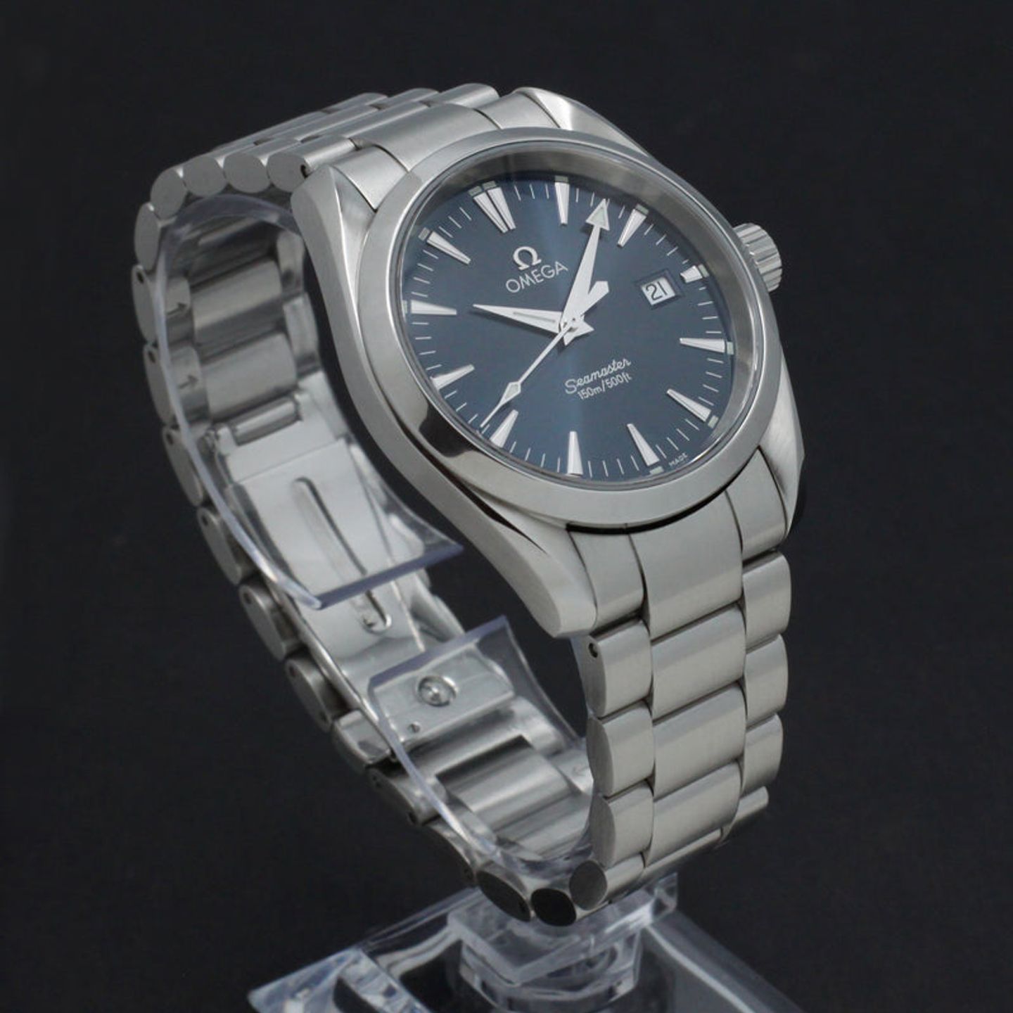 Omega Seamaster Aqua Terra 2518.80.00 (1998) - Blauw wijzerplaat 36mm Staal (4/7)