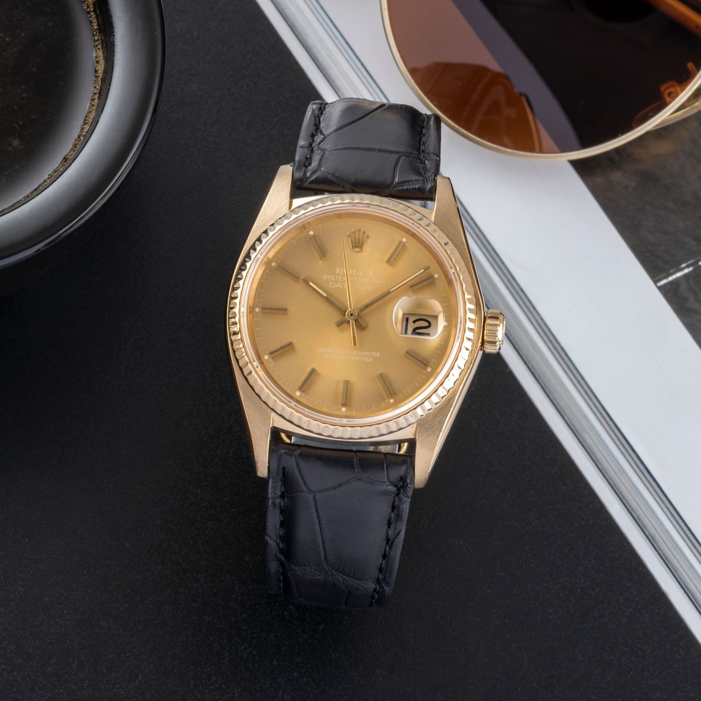 Rolex Datejust 36 16018 (1981) - 36mm Geelgoud (1/8)