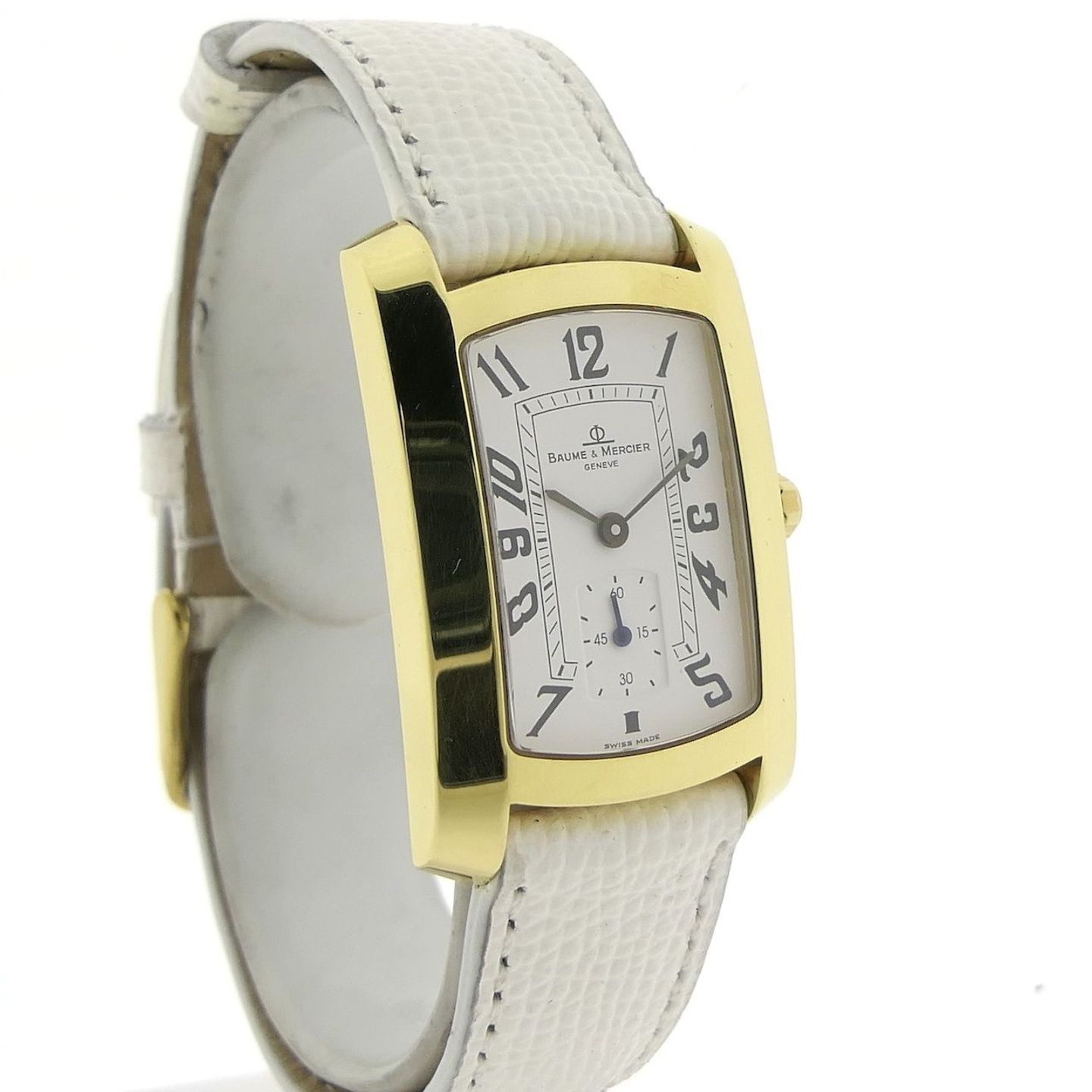 Baume & Mercier Hampton MV045224 (2000) - White dial 26 mm Yellow Gold case (3/8)