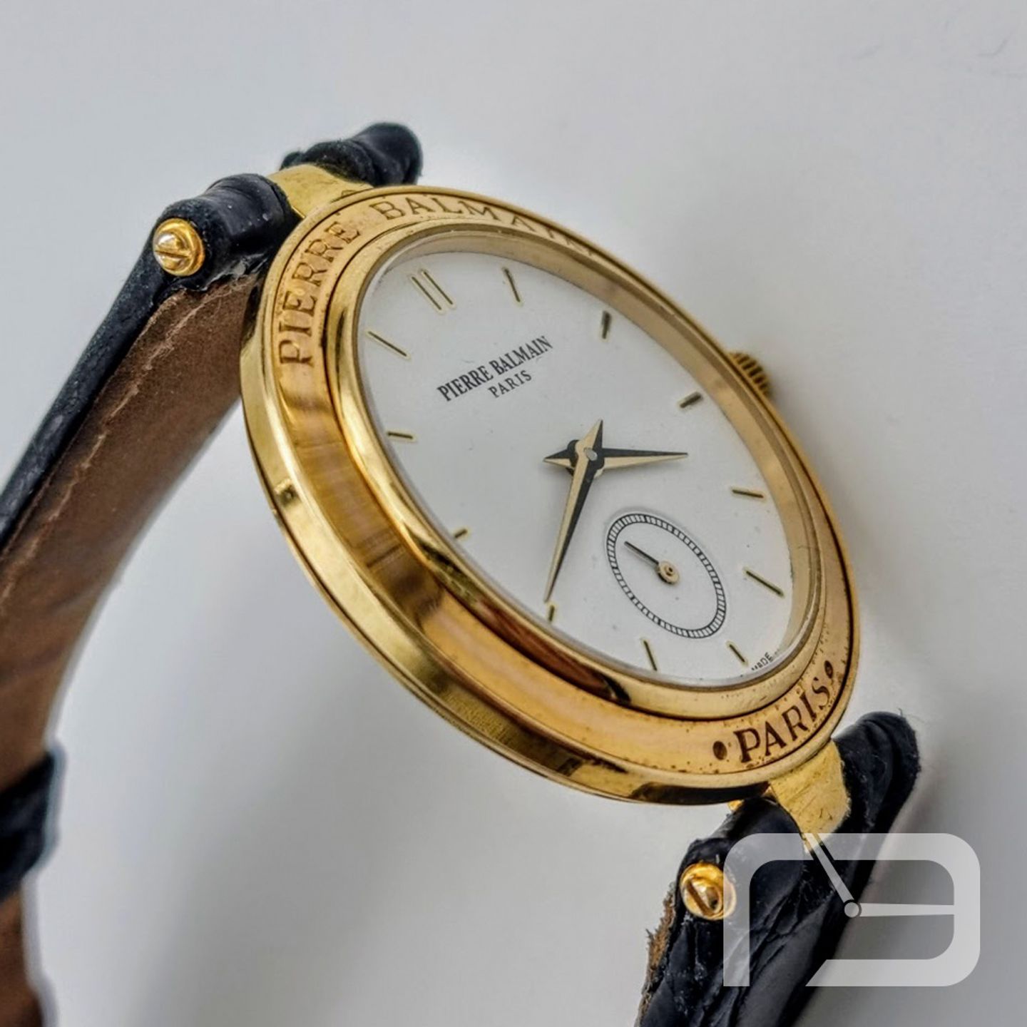 Balmain Unknown 700187 (Unknown (random serial)) - White dial 33 mm Yellow Gold case (5/8)