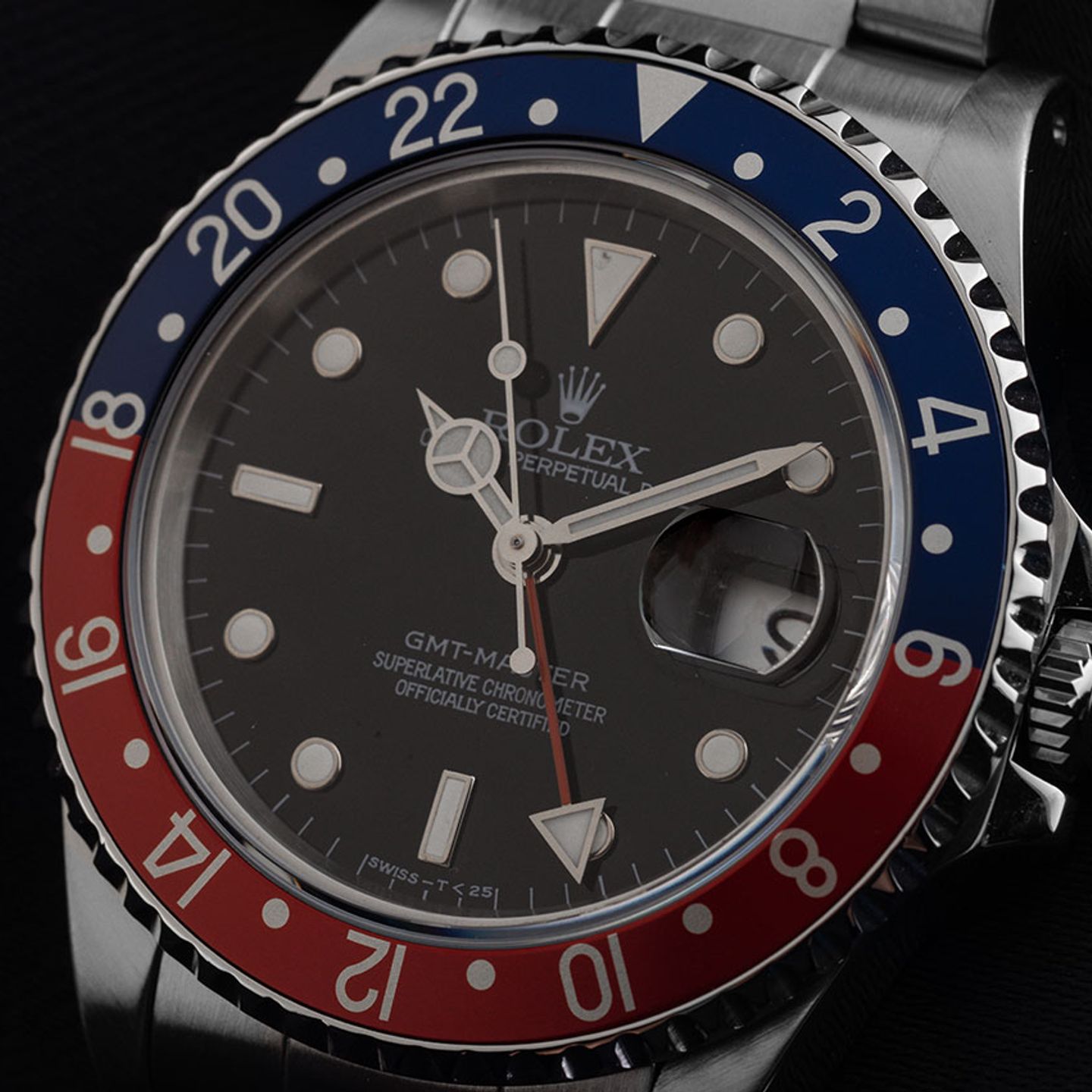 Rolex GMT-Master 16700 (1994) - Zwart wijzerplaat 40mm Staal (3/8)