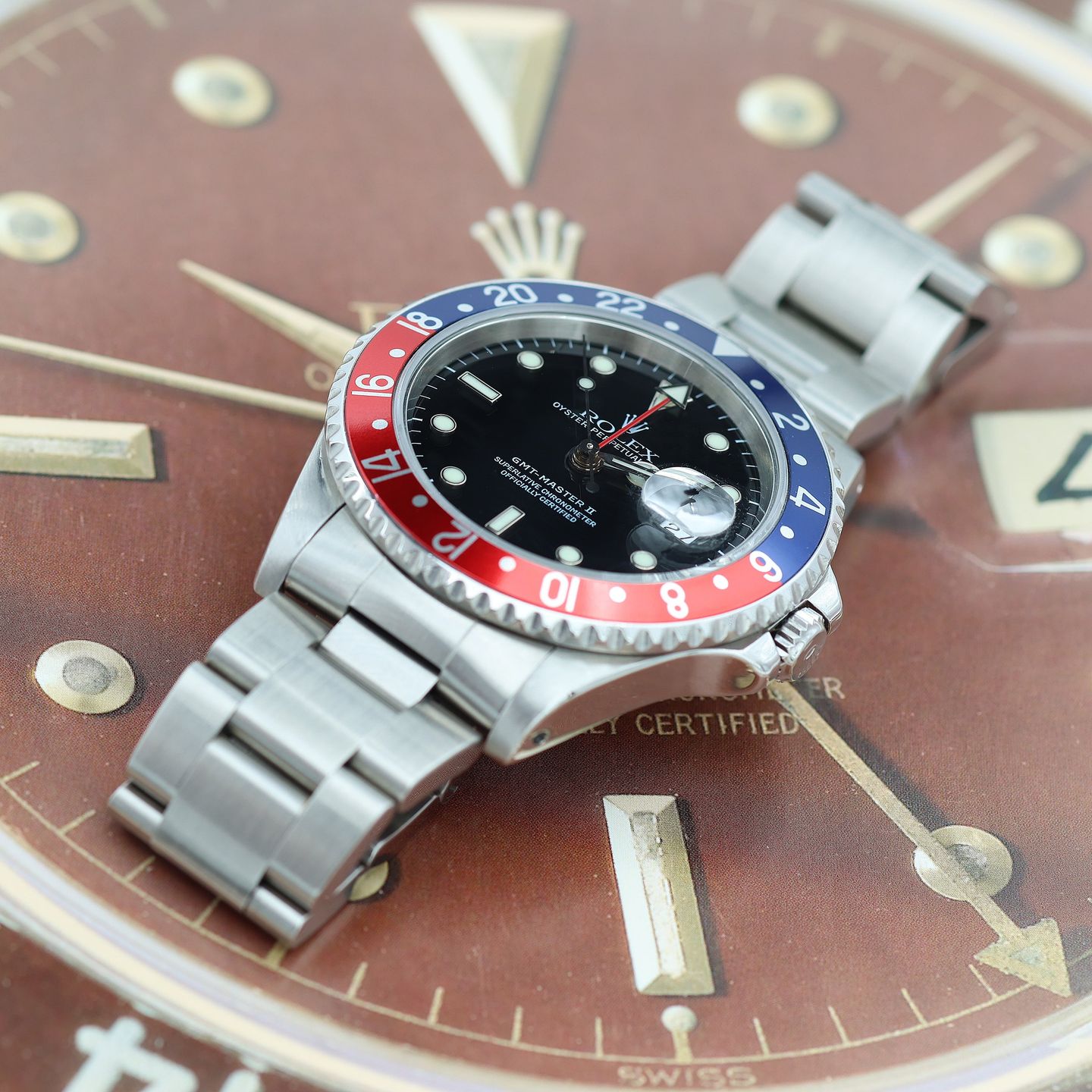 Rolex GMT-Master II 16710 (1998) - Black dial 40 mm Steel case (5/8)