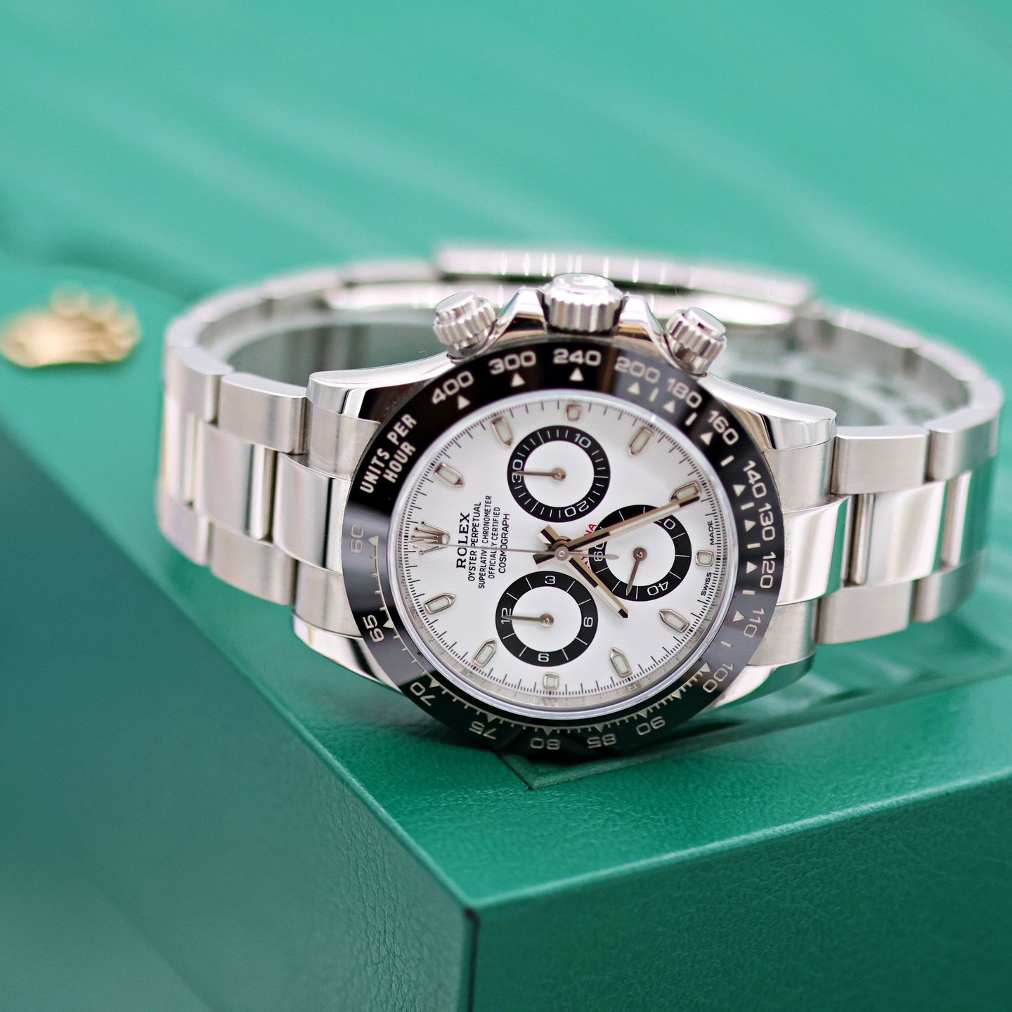 Rolex Daytona 116500LN (Unknown (random serial)) - White dial 40 mm Steel case (3/8)